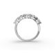 Oval Shape Diamond Anniversary Band in Gold