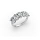 Oval Shape Diamond Anniversary Band in Gold