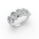 Oval Shape Diamond Anniversary Band in Gold