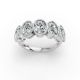 Oval Shape Diamond Anniversary Band in Gold