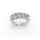 Oval Shape Diamond Anniversary Band in Gold