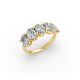 Oval Shape Diamond Anniversary Band in Gold