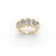 Oval Shape Diamond Anniversary Band in Gold