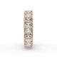 Radiant Shape Diamond Eternity Bands in Gold