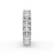 Radiant Shape Diamond Eternity Bands in Gold