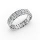 Radiant Shape Diamond Eternity Bands in Gold