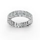 Radiant Shape Diamond Eternity Bands in Gold