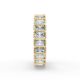 Radiant Shape Diamond Eternity Bands in Gold