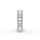 Emerald Shape Diamond Eternity Bands in Gold