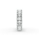 Emerald Shape Diamond Eternity Bands in Gold