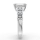 Emerald Shape Diamond Bridal Ring in Gold
