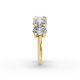Oval Shape Diamond Anniversary Band in Gold