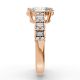 Oval Shape Diamond Bridal Ring in Gold