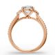 Oval Shape Diamond Bridal Ring in Gold