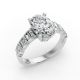 Oval Shape Diamond Bridal Ring in Gold