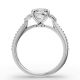 Oval Shape Diamond Bridal Ring in Gold