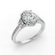 Oval Shape Diamond Bridal Ring in Gold