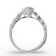 Pear Shape Diamond Bridal Ring in Gold