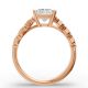 Radiant Shape Diamond Bridal Ring in Gold