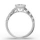 Radiant Shape Diamond Bridal Ring in Gold