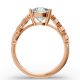 Round Shape Diamond Bridal Ring in Gold