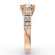 Round Shape Diamond Bridal Ring in Gold