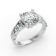 Round Shape Diamond Bridal Ring in Gold
