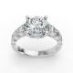 Round Shape Diamond Bridal Ring in Gold