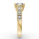 Round Shape Diamond Bridal Ring in Gold