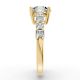 Round Shape Diamond Bridal Ring in Gold
