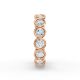 Round Shape Diamond Eternity Bands in Gold