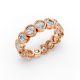 Round Shape Diamond Eternity Bands in Gold