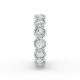 Round Shape Diamond Eternity Bands in Gold