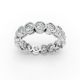 Round Shape Diamond Eternity Bands in Gold