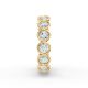 Round Shape Diamond Eternity Bands in Gold