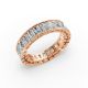 Radiant Shape Diamond Eternity Bands in Gold