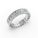 Radiant Shape Diamond Eternity Bands in Gold