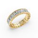 Radiant Shape Diamond Eternity Bands in Gold