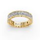 Radiant Shape Diamond Eternity Bands in Gold