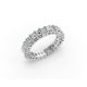 Radiant Shape Diamond Eternity Bands in Gold