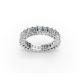 Radiant Shape Diamond Eternity Bands in Gold