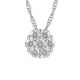 Close Outs Pendants  1.00   with 1.00  Round Brilliant Diamond Sides set on 1.65gr 14k WG