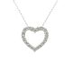 Close Outs Pendants heart shaped 14K/W 14K-2.3g 18D-1.05ONI 18