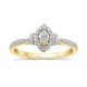 14k YG Diamond  Rings  Round 0.20CT 40D  -0.20CTW  2.70GR