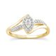 14k YG Diamond  Rings  Round 0.25CT 25D  -0.25CTW  2.50GR
