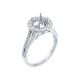 14k WG  Rings   Round   56D- 0.77CTW 56D  -0.77CTW  3.17GR
