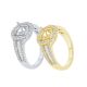 14k WG  Rings   Round   66D- 0.88CTW 66D  -0.88CTW  4.37GR