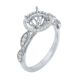 14k WG Lab Grown Diamond Ring Round 1.50CT Round 37D- 0.21CTW 38D-1.71CTW  3.39GR  6.5