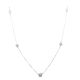 14k WG Diamond  Necklace  Round 0.40CT 5D  -0.40CTW  2.60GR