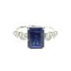 LAB GROWN DIAMOND GEMMA RING 1SA-2.27CT 6RD-0.26CTW 14KW-2.39GR